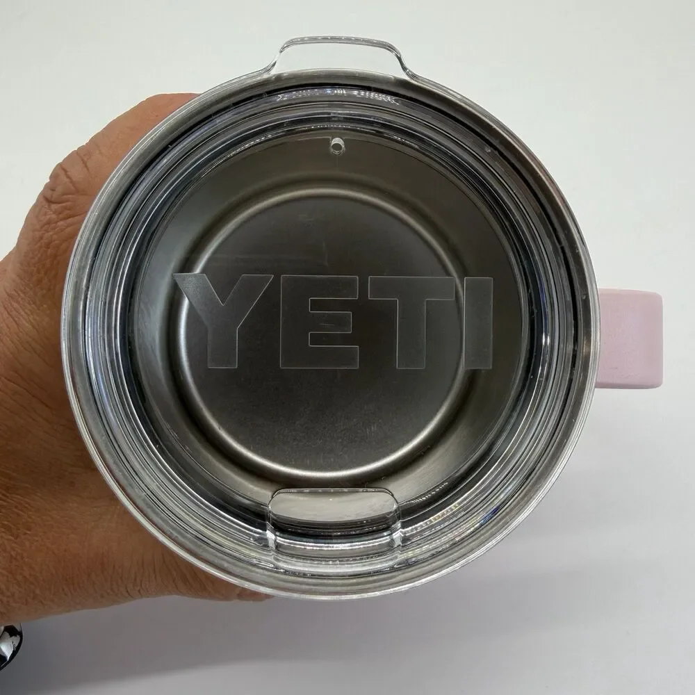 YETI Rambler 14oz Stackable Mug Sandstone Pink MagSlider Lid